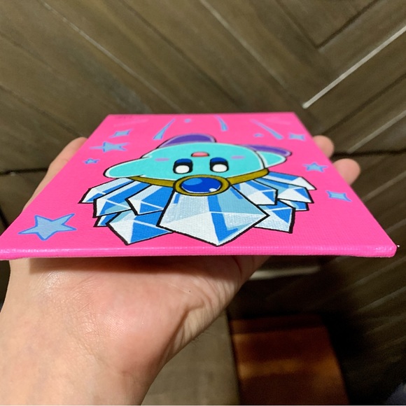 Ice Kirby Canvas Painting 5x7 - Picture 4 of 7